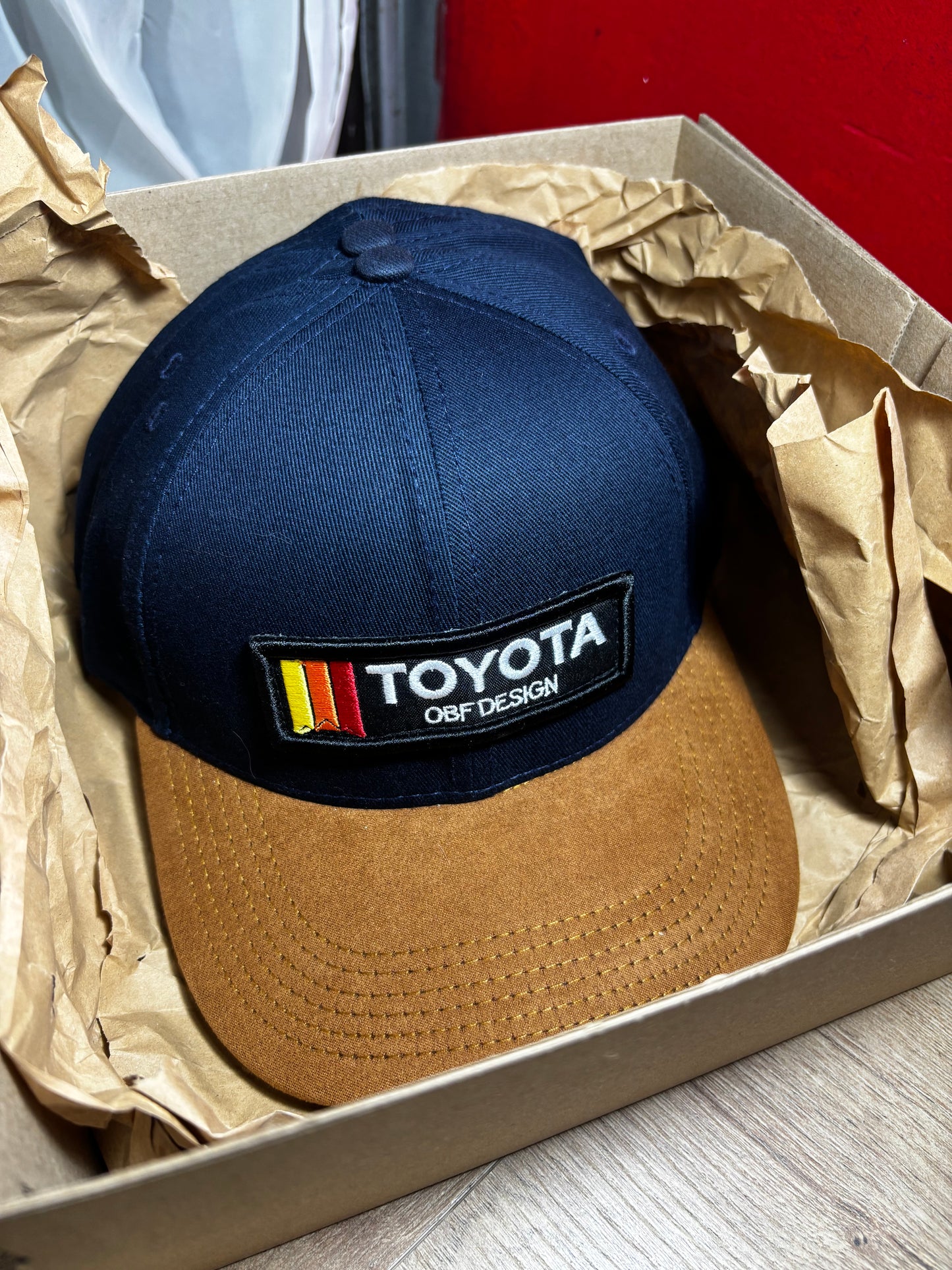 Gorra Toyota Azul Gamuza By OBF Design
